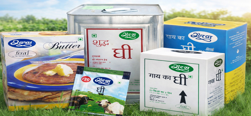 Traditional Taste of Purity: Saras Ghee & Butter Made from Pure Milk