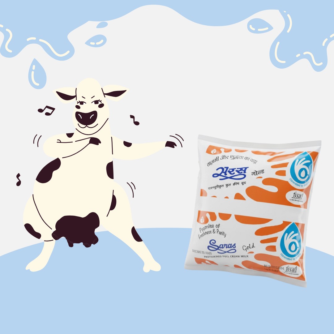 Saras Dairy Full Cream Milk (FCM) – 500 ml Image 2
