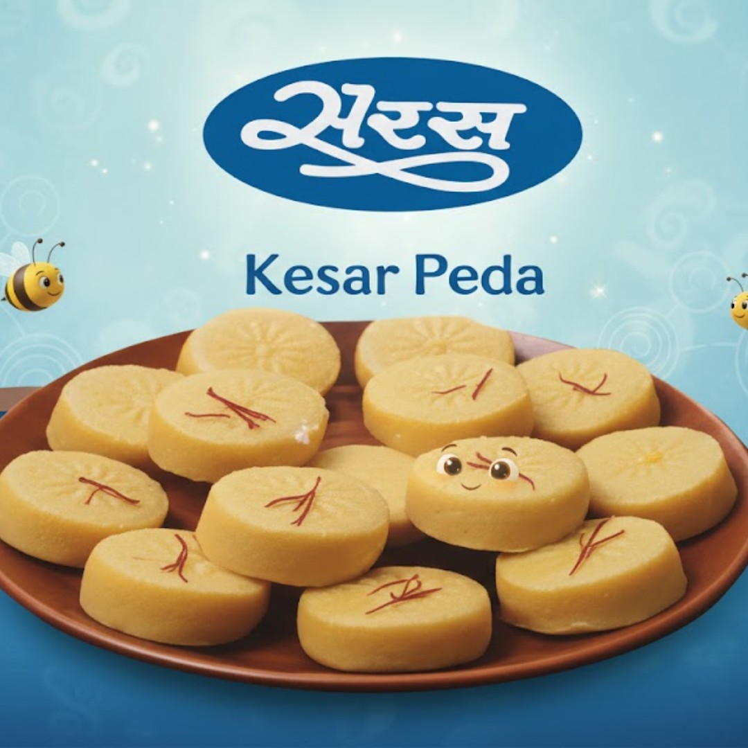 Saras Dairy Kesar Peda – 100gm Image 2