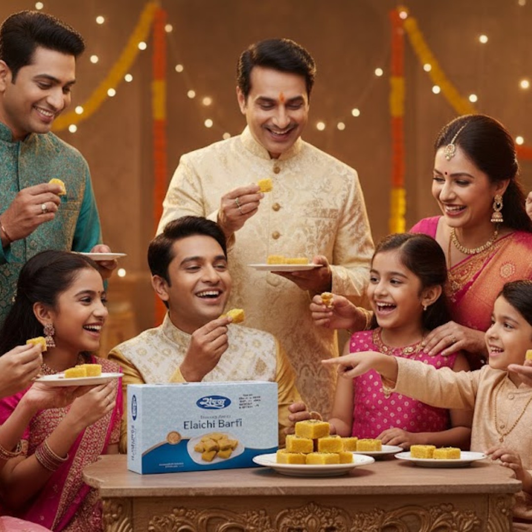 Saras Dairy Elaichi Burfi – 500gm Image 4