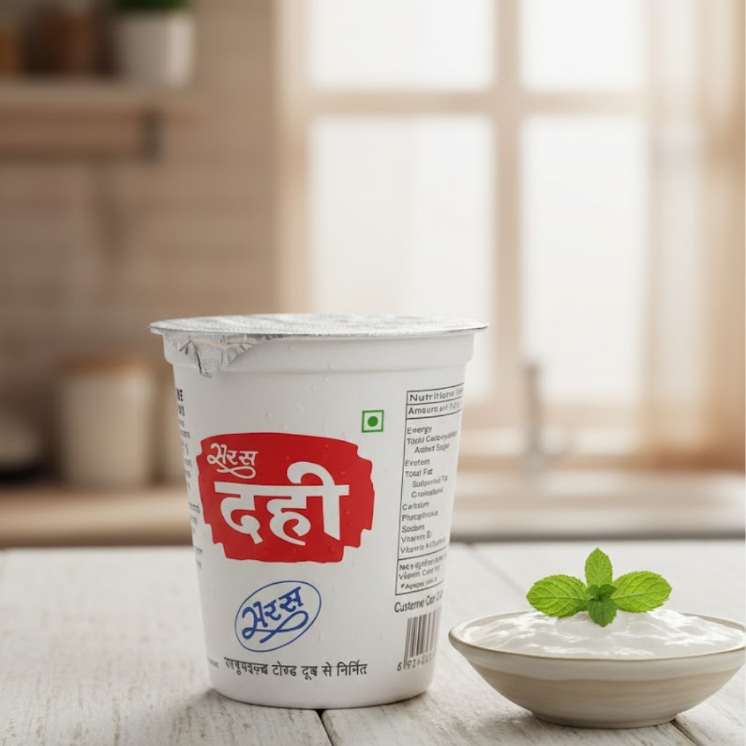 Saras Dairy Fresh Dahi Cup (350g)