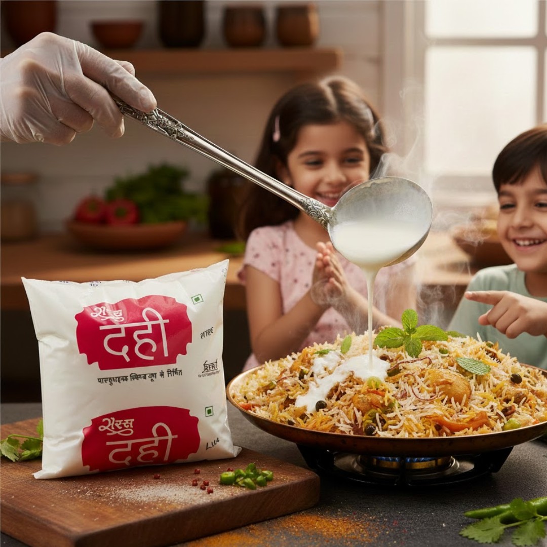 Saras Dairy Fresh Dahi Pouch (150g) Image 1
