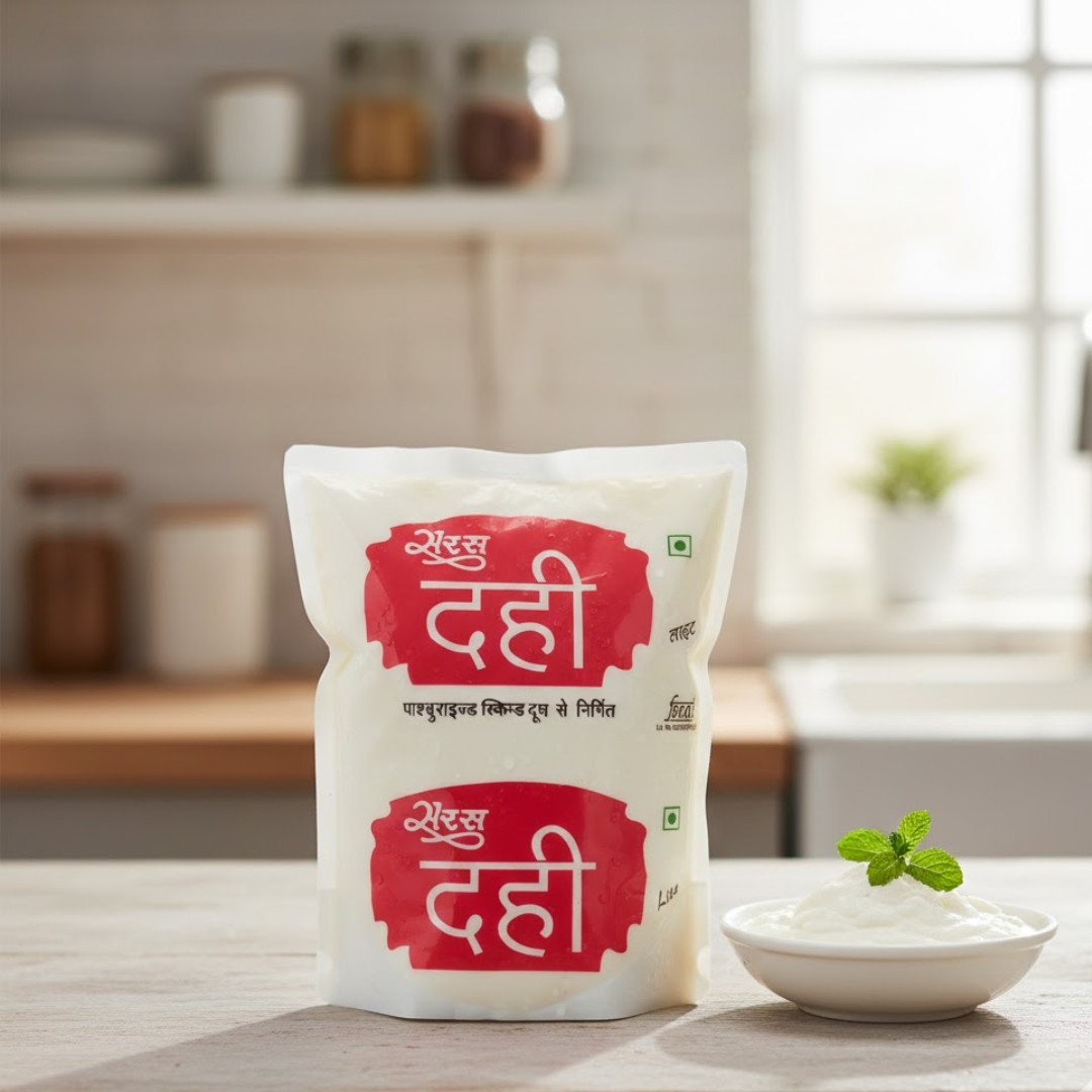 Saras Dairy Fresh Dahi Pouch (150g) Image 2