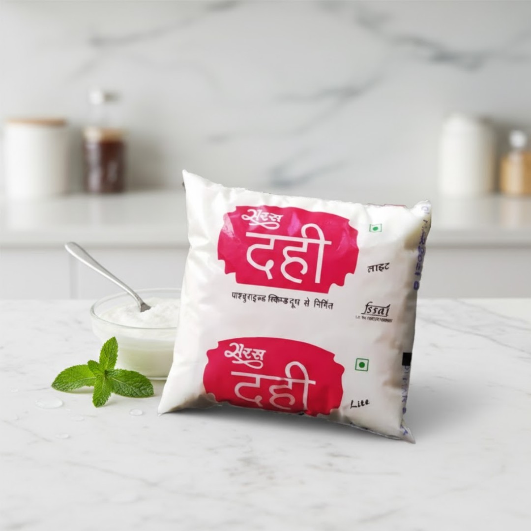 Saras Dairy Fresh Dahi Pouch (400g) Image 2
